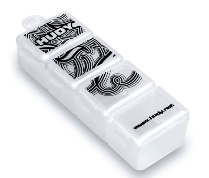 Scatolina porta viti Hudy a 4 scoparti - HUD298016