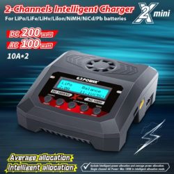 Caricabatterie X2Mini a 2 uscite 1-4s 220/24v 100W AC 10A - RBT-GT171