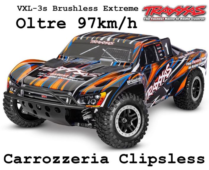 Traxxas Slash 4wd VXL-3s Brushless Extreme Carrozzeria Clipless - TXX68386-4ORG