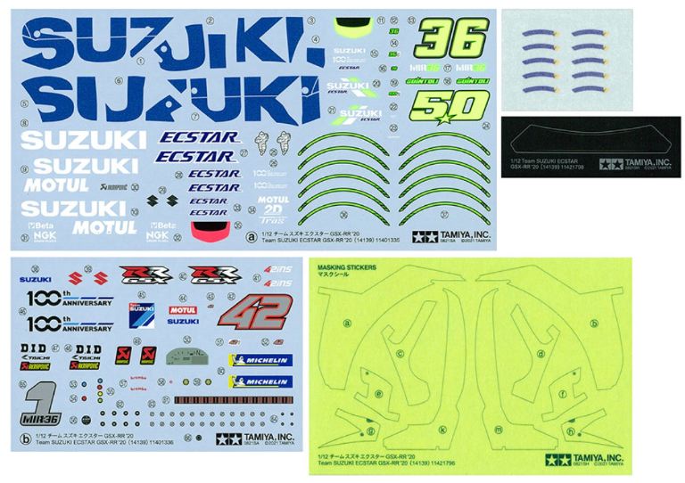 Suzuki GSX-RR 1/12 World Champion 2020 - TAM14139 - immagine 9