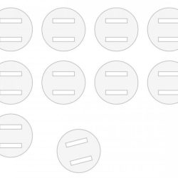 Cerniere in fibra tonde da 20mm 10pz - PCHC3333