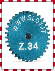 CORONA 34 T IN ERGAL   AZZURRA PER MOTORI TRASVERSALI   D18mm - BON-SLOTGS05