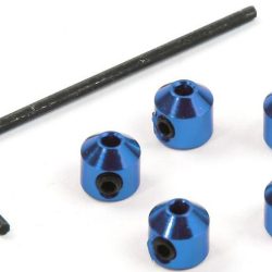 COLLARINI BLU              2mm IN ALLUMINIO 5pz - RBT-R07200B