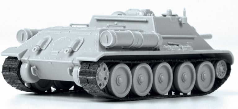 SU-122 Soviet Tank Destroyer 1/72 montaggio ad incastro senza colla - ITAZS5043 - immagine 8