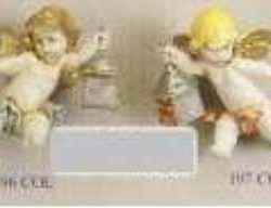 ANGELI CON LANTERNA   7cm  1pz DA APPENDERE RESINA DIP.A MANO - FON196-7