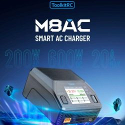 Caricabatteria ToolkitRC M8AC 20A 1-8s 220v - TXXTK14000-EU