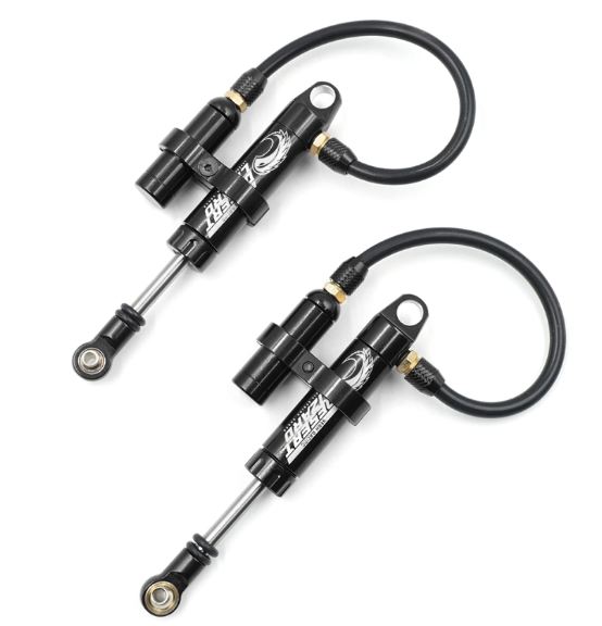 Ammortizzatori 90mm Desert Lizard Piggyback neri per scaler/crawler 1/10 - GPEDDDP-090BK