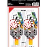 Micro-B Upgrade RC protezione adesiva teschio per telaio Losi  2pz - PROUPG-14052