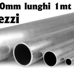 Kavan Tubi in alluminio 12x10mm lunghi 1mt 5pz - PELKAV604112