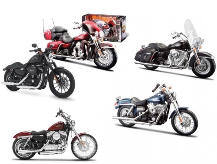 Moto Harley Davidson 1pz in scala 1/12 modelli assortiti - MAI32320