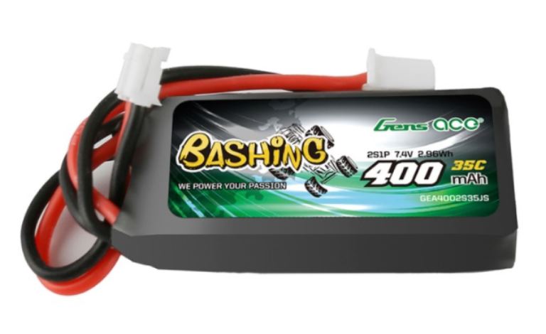 Lipo Axial SCX24 7,4v 400mAh 2S1P 35C Gens Ace - GENA4002S35JS