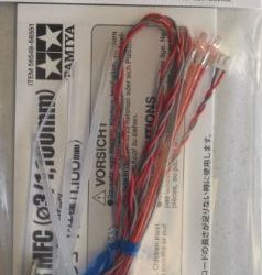 LED ROSSI 3mm CAVO LUNGO 1100mm PER MFC - TAM56549