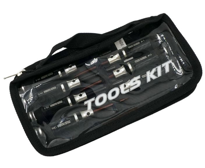 Set di 7 attrezzi per Mini-Z chiavi a tubo,brugola da 1,5mm e Philips - GPEDYT-0210 - immagine 3