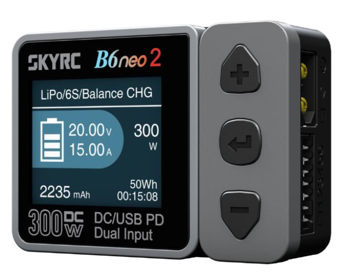 B6neo 2 Smart grigio caricabatterie LiPo 1-6S 15A 300W 12v (no 220v) – RBTSK10022502