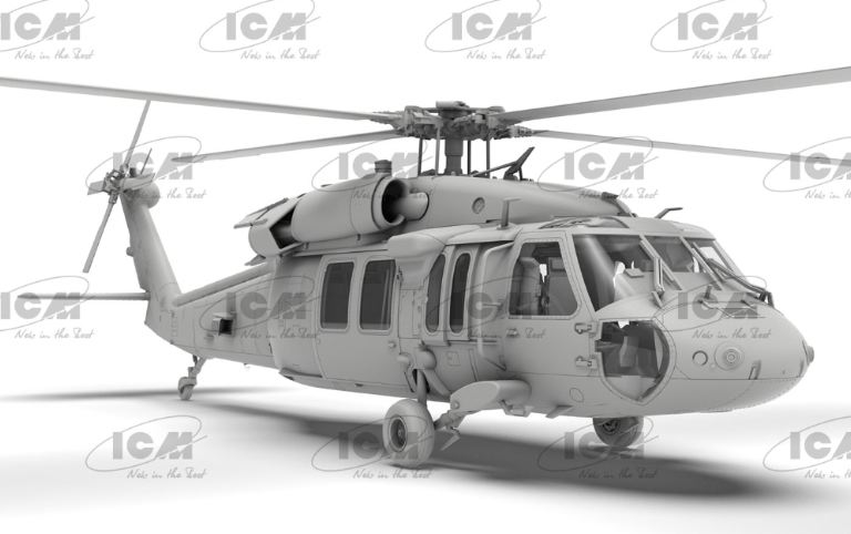 UH-60A Black Hawk, Us Military UH60A 1/48 - ITAICM48361 - immagine 3