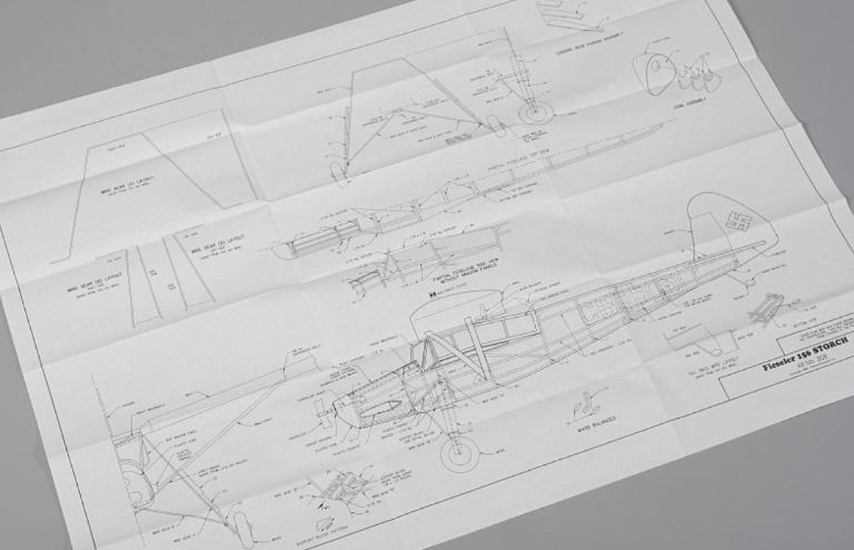 Dumas Fiesler 156 Storch ad elastico balsa kit 762mm - PEL4SK0308 - immagine 3