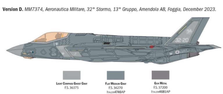 F-35A Lightning II (Beast Mode) 1/48 F35A 6° Stormo Pratica di Mare 2024 - ITA2836 - immagine 3