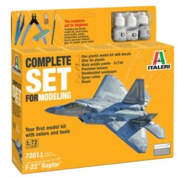 F-22 Raptor 1/72 F22 Starter kit completo per principianti - ITA72011