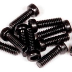 VITI TESTA CUPOLA 2x6mm Black Oxide 10pz - RBT-AXA013