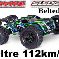 Traxxas Sledge verde Truggy 1/8 Belted Brushless VXL-6s - TXX95096-4GRN