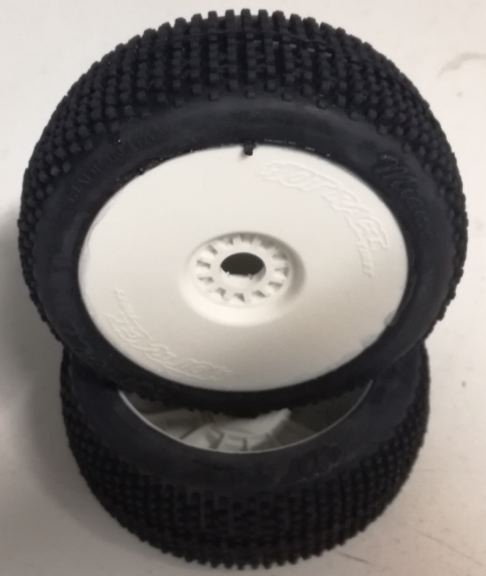 GOMME + CERCHI MIAMI SOFT 2pz BUGGY 1/8 INCOLLATE - HTR-HRMIASO-C