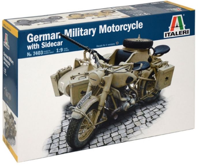 SIDECAR BMW R75 MILITARE 1/9 TEDESCA ITALIA 1944 - ITA7403