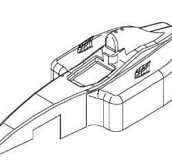 CARROZZERIA VERNICIATA BLU  F1 ADATTA SOLO PER SCOPPIO 1/10 - THUPD6791