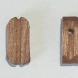 BOZZELLO NOCE AD 1 FORO   10mm 1 CONFEZIONE DA 10pz - M37030