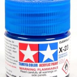 Colore acrilico X-23 Clear Blue 6pz da 10ml trasparente lucido - TAM81523