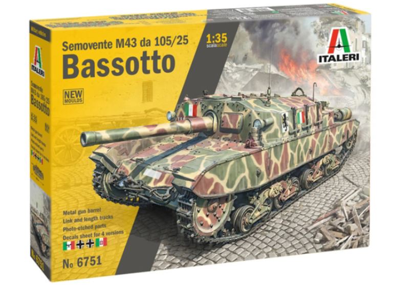 Semovente M43 Da 105/25 Bassotto 1/35 - ITA6751