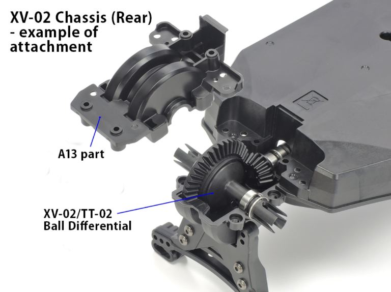 Differenziale a Sfere 39T XV-02 (TT02 necessita di altre parti) - TAM22046 - immagine 3