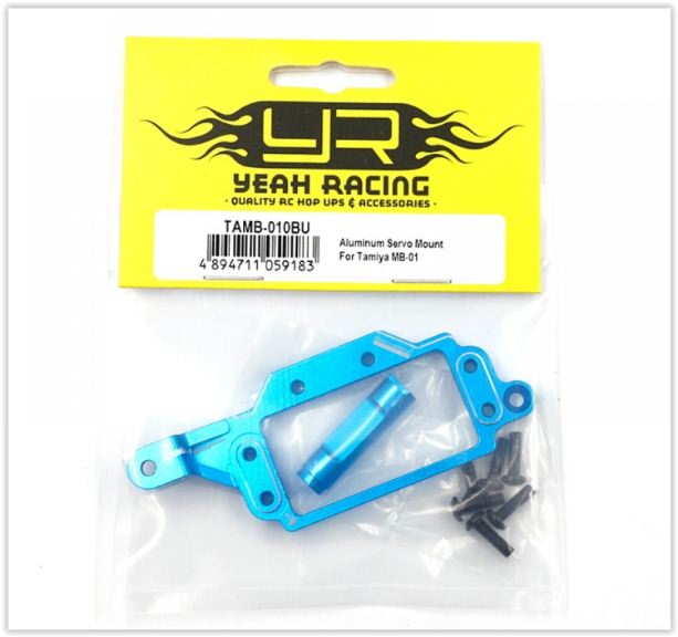 MB01 Tamiya Supporto servo blu in ergal anche per BT01 - GPEDTAMB-010B - immagine 4