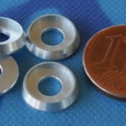 RONDELLE PIANE PER VITI M4 4pz PER SUPERFICIE MAGGIORATA 10mm - TFL512B63