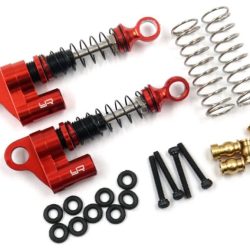 Ammortizzatori rossi in alluminio per SCX24 - GPEDAXSC-047RD