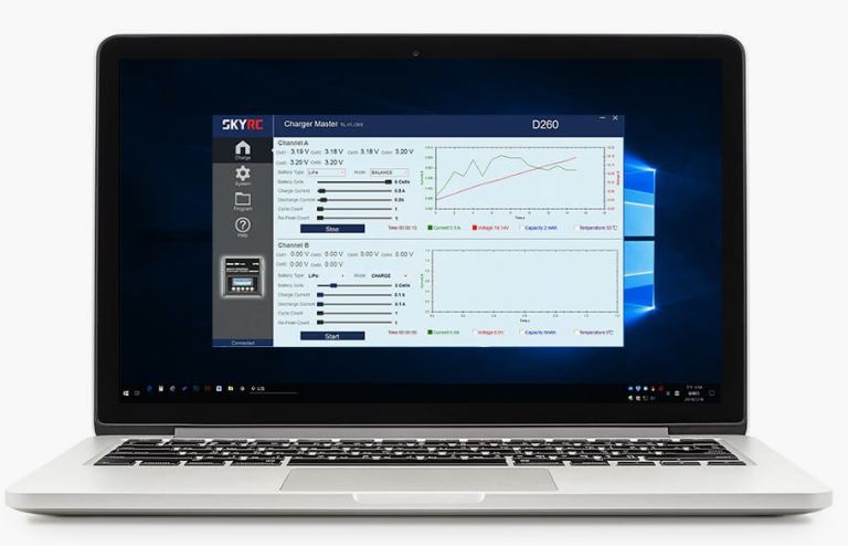 Caricabatterie D260 a 2 uscite 12/220v LiPo 1-6s 14A 260W - RBT-SK100157 - immagine 9