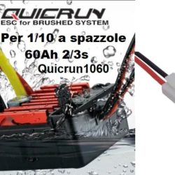Regolatore Quicrun1060 Tamiya 1/10 60A waterproof per auto a spazzole - GPED30120201