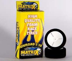 SPUGNE + CERCHI Shore 42  1/10 POSTERIORI 30mm BIANCHE MATRIX - MTX-10P42V