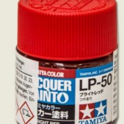 LP-50 BRIGHT RED  6pz bottiglietta colore a smalto - TAM82150