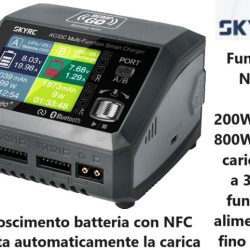 D200 Neo+ con NFC Caricabatterie D200 Neo+ 1-6s 20A AC 200W DC 800W - RBT-100196-06