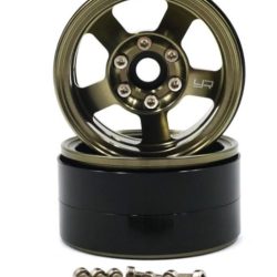 Cerchi Beadlock oro titanio 1.9 1/10 2pz Per Scaler In Alluminio - GPEDWL-0142GM