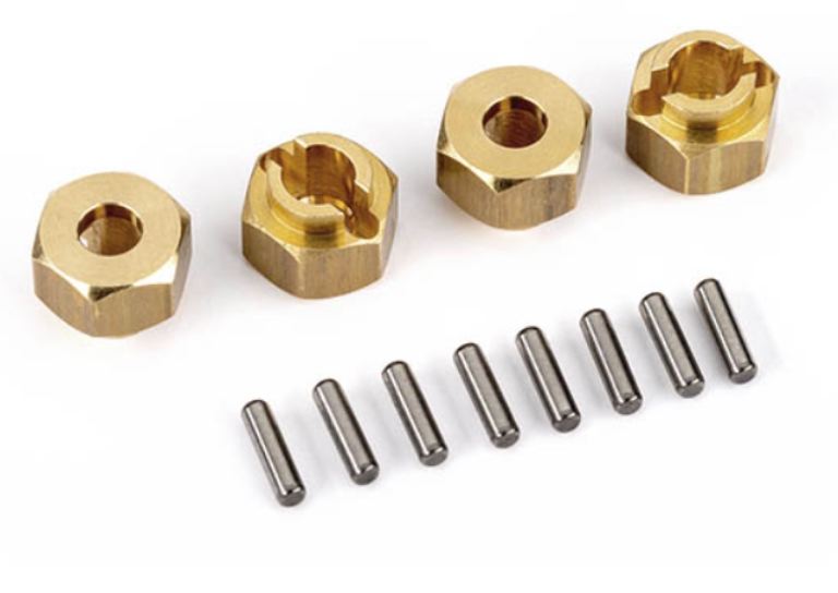 Trascinatori ruote in ottone TRX4m 1/18 da 7mm 4pz - TXX9750X