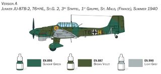 Junker JU 87B Stuka 1/72 Starter kit completo per principianti - ITA72010 - immagine 4