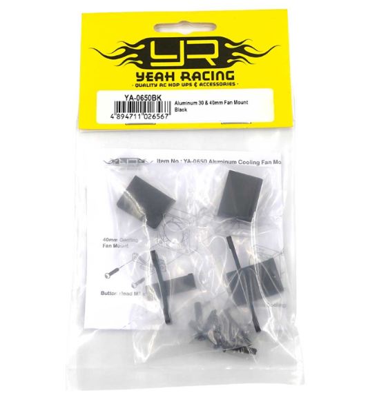 Supporto su auto nero per ventole da 30mm e 40mm in alluminio - GPEDYA-0650BK - immagine 4