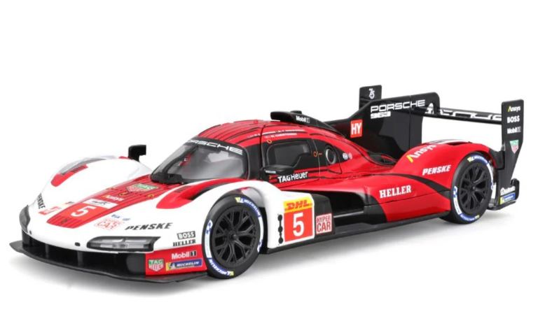 Porsche 963 bianca e rossa n5 1/24 24h LeMans - BUR18-28022