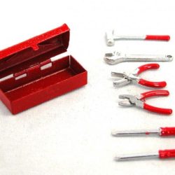 Cassetta con attrezzi in metallo per scaler 1/10 - TXXEZCR017