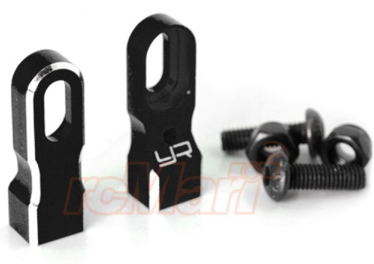 Supporti servo nero in ergal universale 1/10 regolabili in altezza - GPEDYA-0538BK