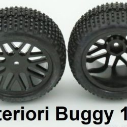 Gomme e cerchi buggy 1/10 anteriori 2pz - RADBB22622