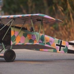 Fokker D7m camouflage 1730mm 17-20cc benzina o classe 90 elettrico ARF - PCH18007