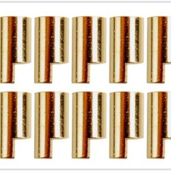 Connettori dorati 6,5mm femmine 10pz - CNDAM-612-10F