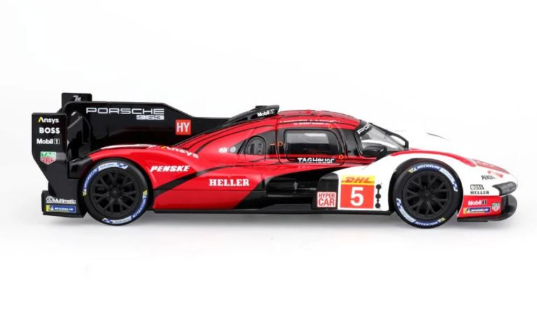 Porsche 963 bianca e rossa n5 1/24 24h LeMans - BUR18-28022 - immagine 9